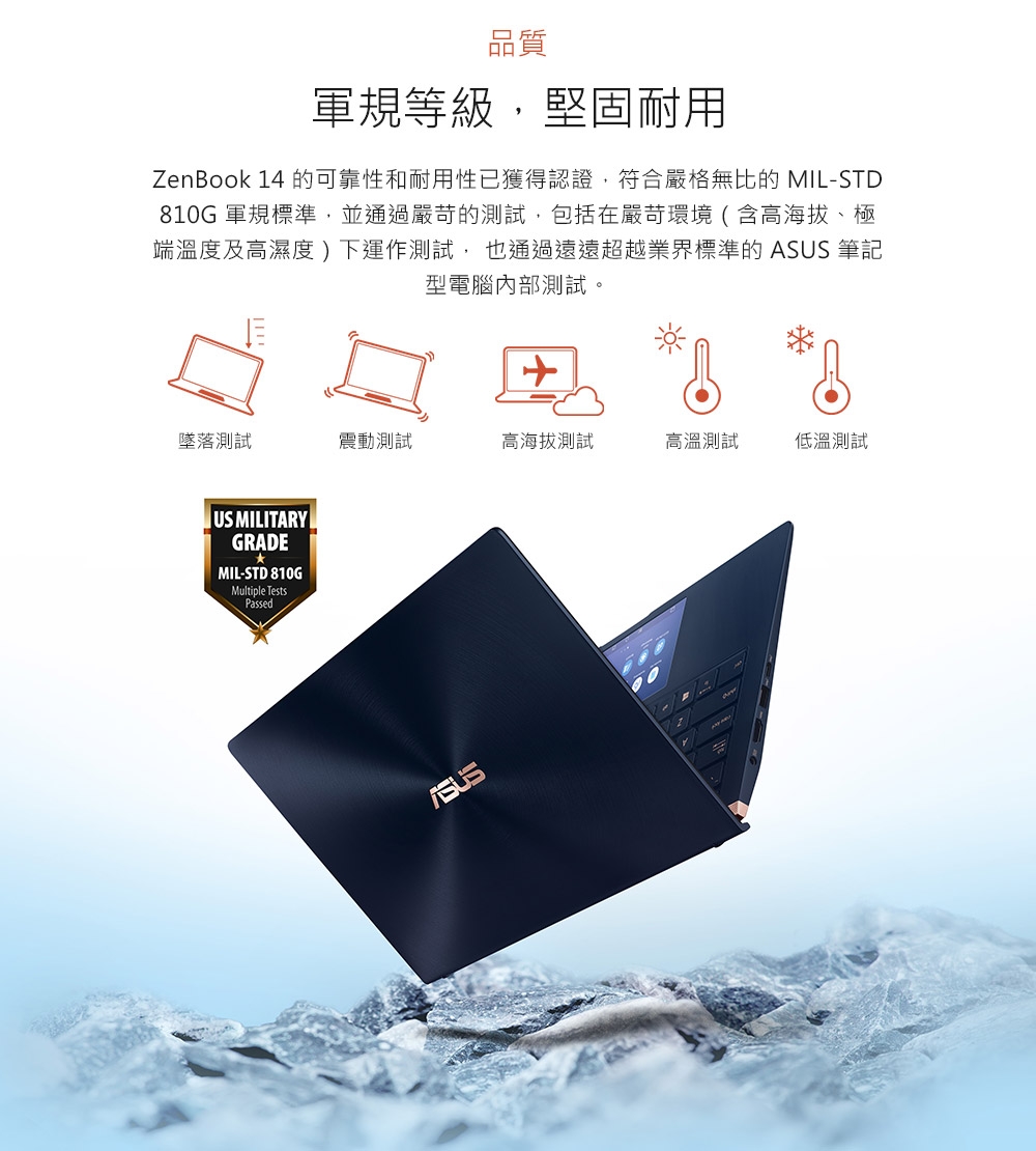 ASUS UX434FLC 14吋筆電(i5-10210U/MX 250/512G/藍)