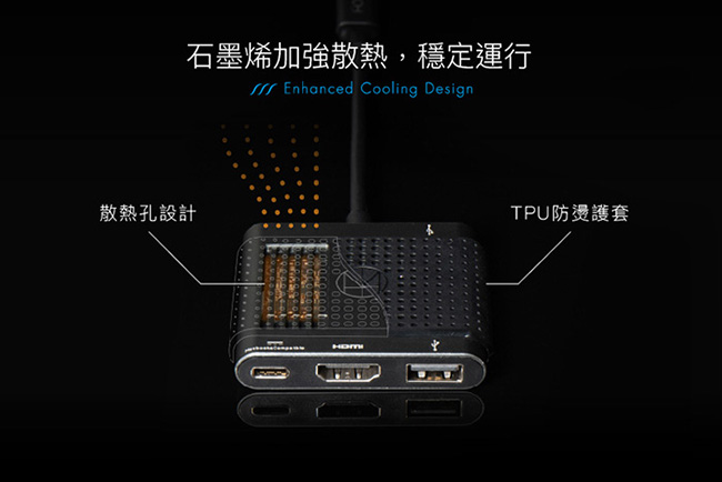 HOMI 4in1 Hub-C 快速充電傳輸集線器