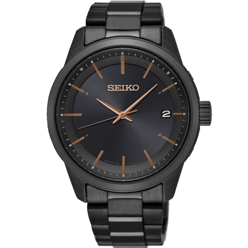 SEIKO Spirit 簡約時尚萬年曆太陽能電波腕錶 7B24-0BR0K