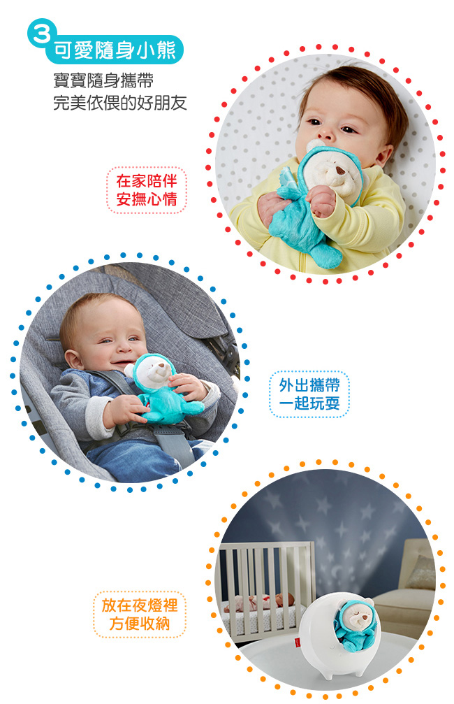 奇哥 Fisher-Price 費雪 安撫小熊夜燈