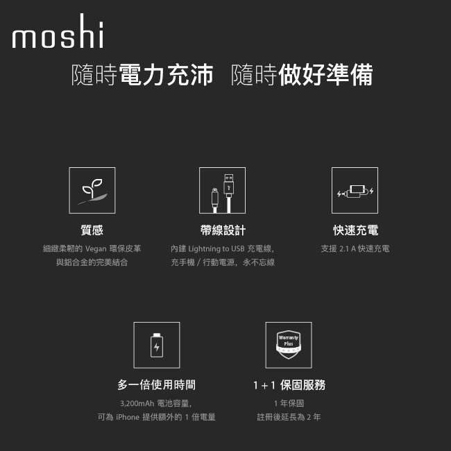 Moshi IonBank 3K 便攜式行動電源