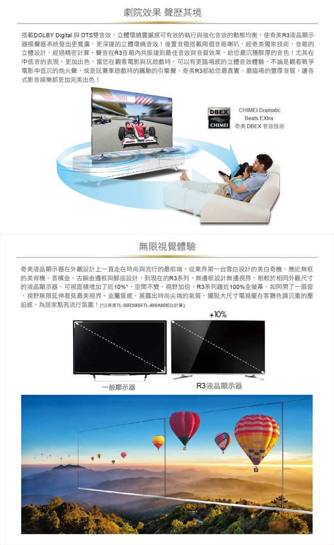 奇美CHIMEI 55吋 Android大4K HDR連網液晶顯示器 TL-55R300