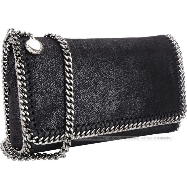 Stella McCartney Falabella 鍊帶斜背包(黑色)