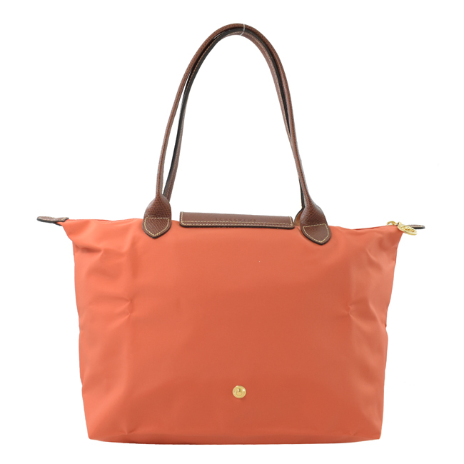 LONGCHAMP Le Pliage Nylon尼龍長把手提包(橘/S)