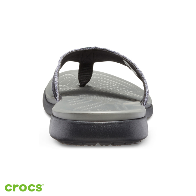 Crocs 卡駱馳 (男鞋) 聖克魯茲帆布人字拖 205612-0DD