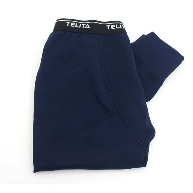 刷毛蓄熱保暖長褲/衛生褲-藍(超值3件組)TELITA