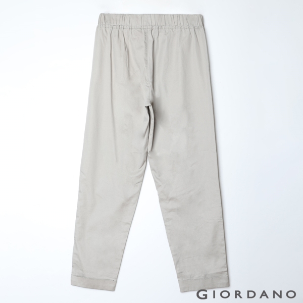 GIORDANO 女裝純棉中腰九分休閒褲-85 牛津杏