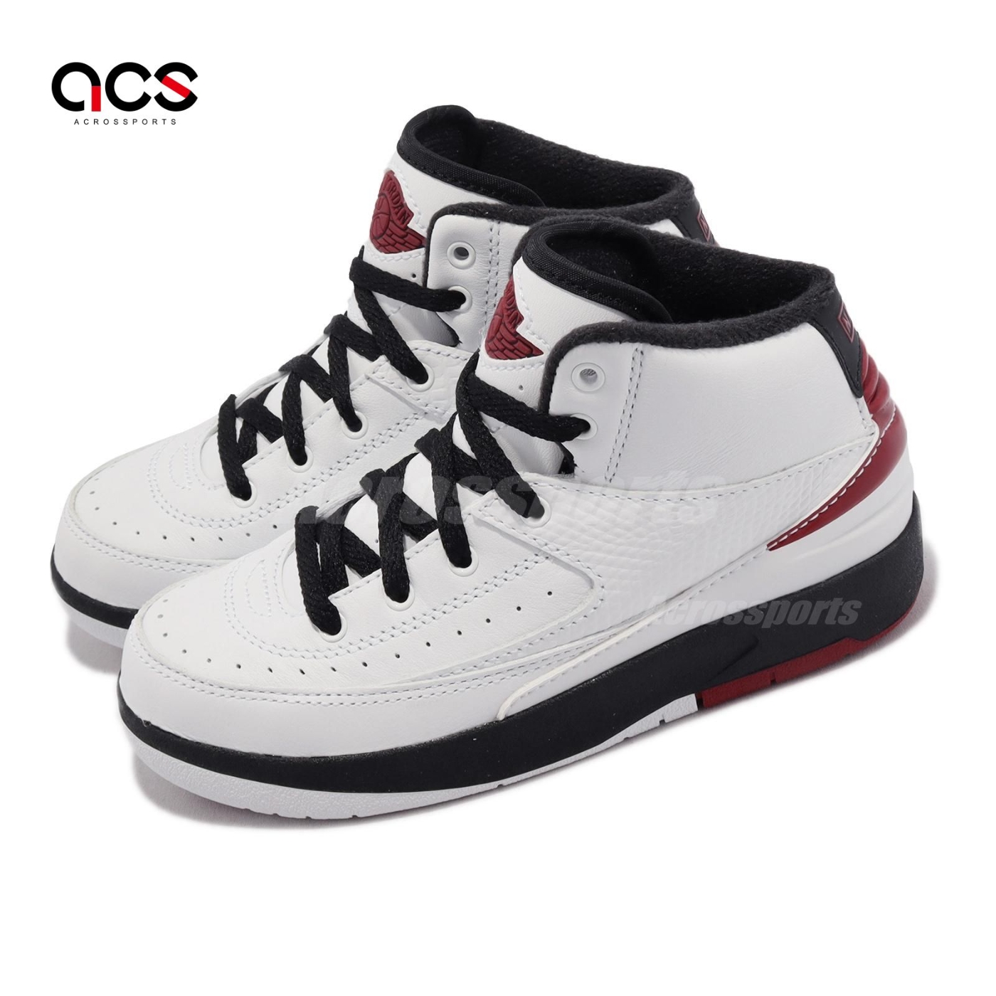 Nike 童鞋Jordan 2 Retro PS 中童鞋Chicago 白紅小朋友親子鞋DQ8564