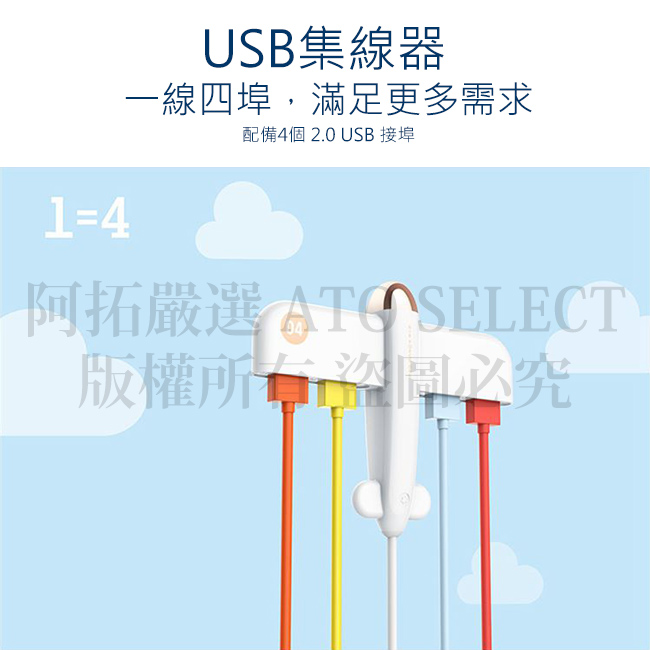 [生活小物] 空軍一號飛機造型集線器 分享器 USB HUB 可充電 可傳輸