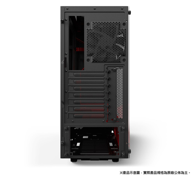 NZXT【Source 340 Elite】透側 ATX電腦機殼《黑紅》