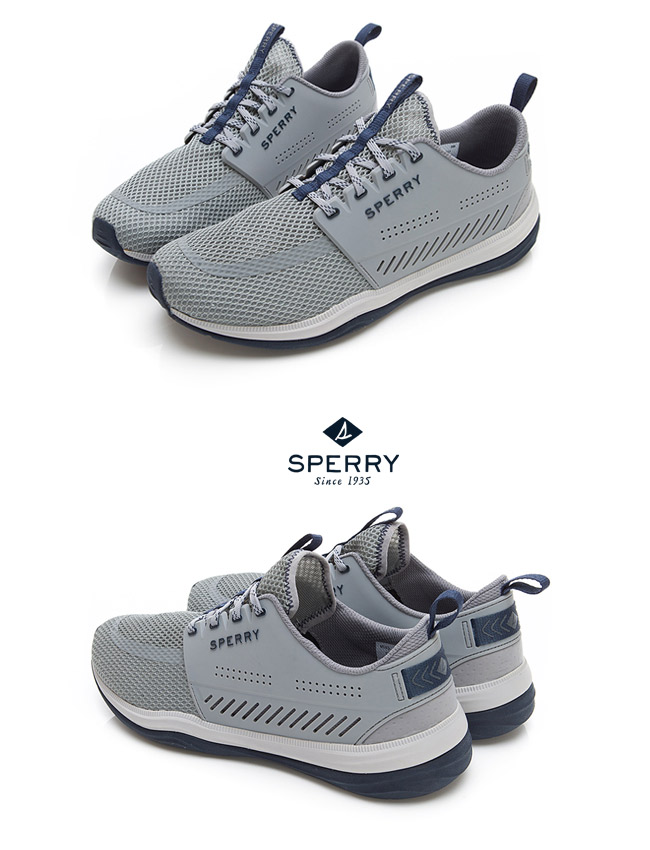 SPERRY 7 SEAS全方位防潑水休閒鞋(男款)-鐵灰