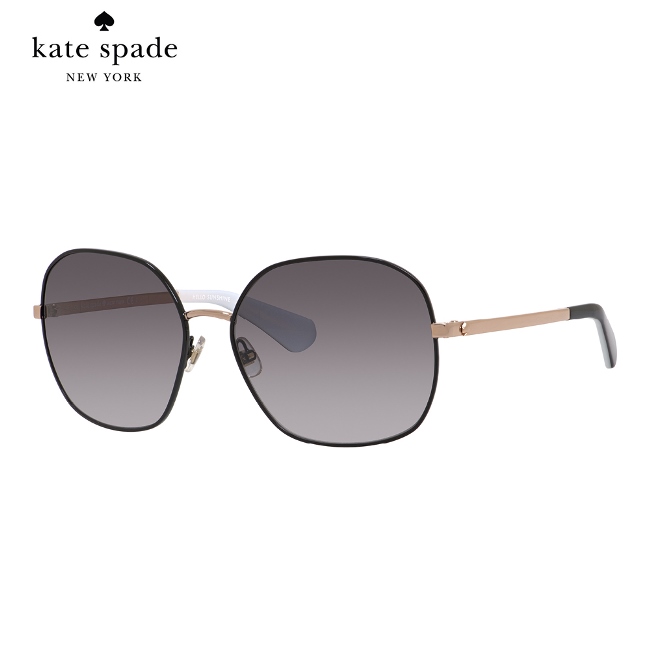 Kate Spade CRELISA/S-時尚方框太陽眼鏡 黑色