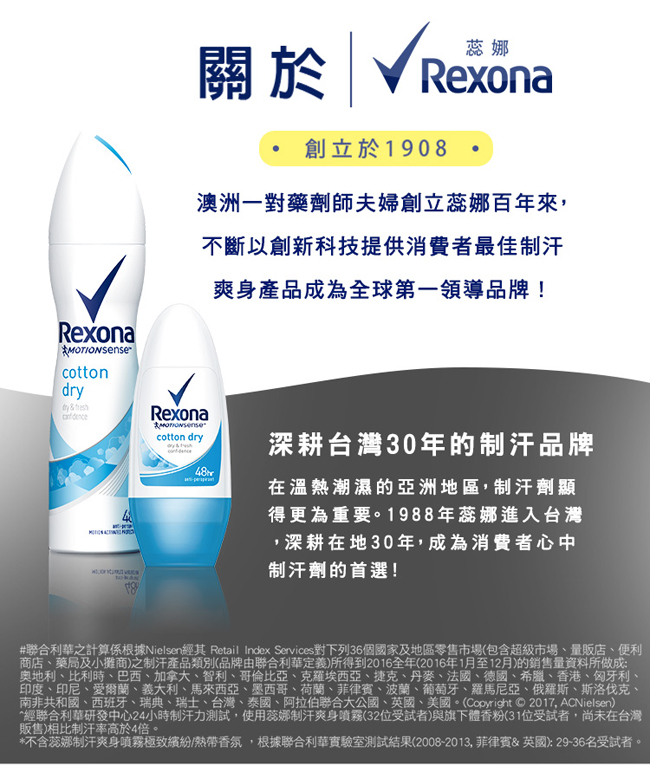 Rexona 蕊娜 制汗爽身噴霧 無香清爽 135G