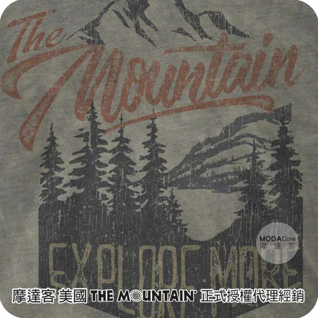摩達客 美國The Mountain都會系列 探索 中性修身短袖T恤