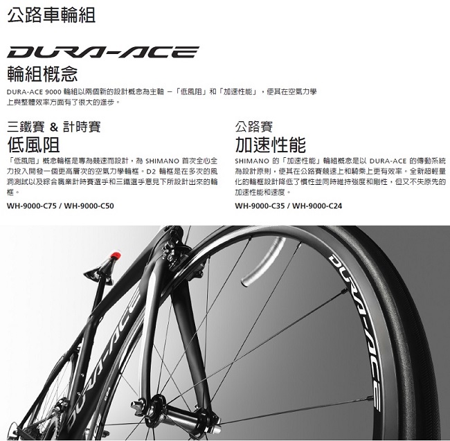 SHIMANO】WH-9000-C75-TU DURA ACE 碳纖維管狀胎輪組@敗家導購Y!購物