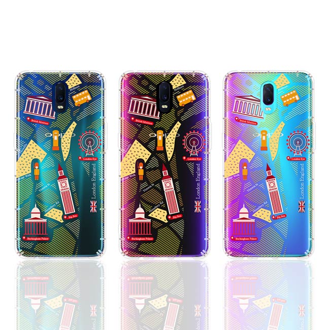 反骨創意 OPPO R系列 彩繪防摔手機殼-世界旅途(大英帝國)