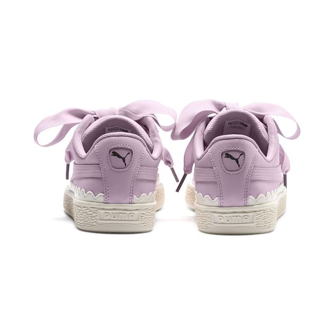 PUMA-BasketHeartScallopWns女籃球鞋-活力粉紫