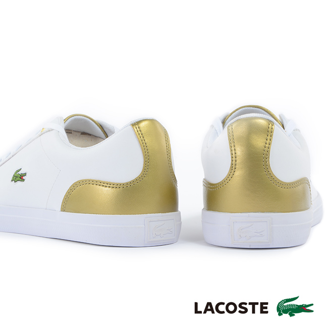 LACOSTE 女用運動休閒鞋-白色