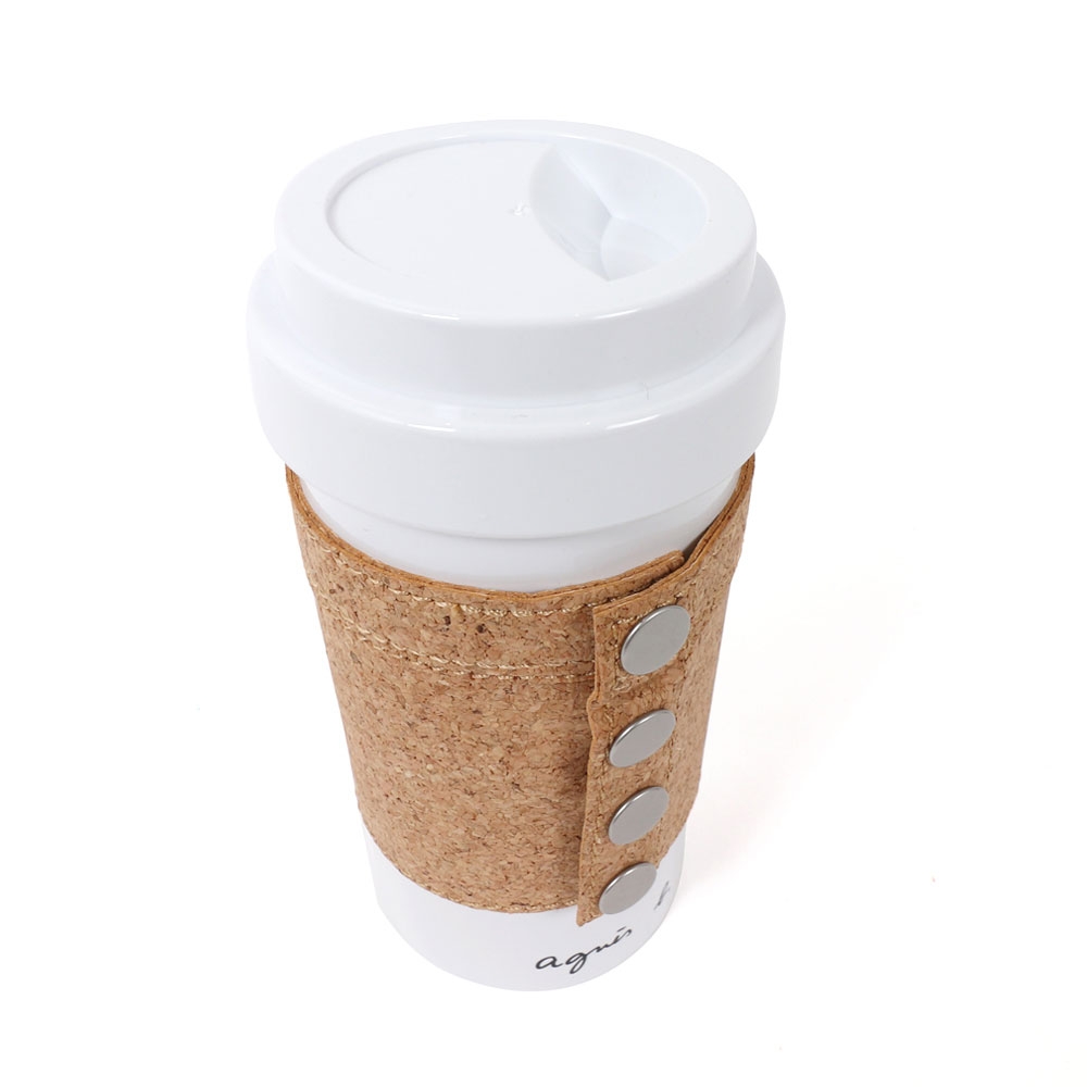 agnes b.單層咖啡杯(白)