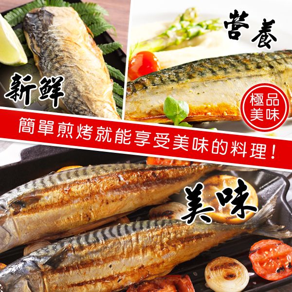 【上野物產】挪威薄鹽鯖魚片 ( 135g~145g/片 ) x10片