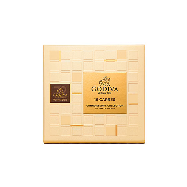 GODIVA 72%黑巧克力片禮盒(16片/盒)