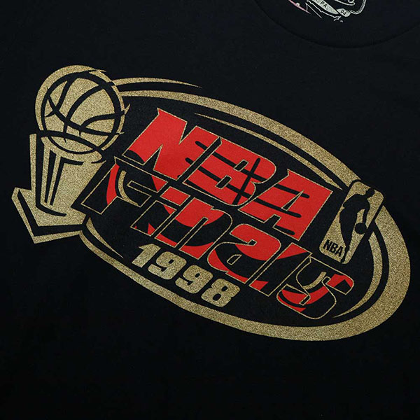 M&N NBA冠軍紀念T恤 公牛隊 黑