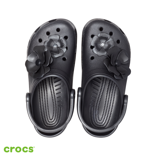 Crocs 卡駱馳 (中性鞋) 經典花朵克駱格 205587-001