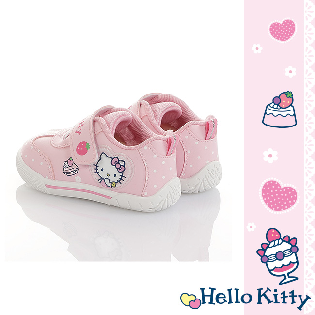 HelloKitty童鞋 草莓蛋糕系列 輕量減壓抗菌防臭休閒鞋-粉