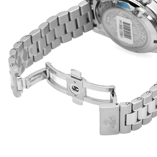 OMEGA 歐米茄 超霸白珍珠貝母計時鍊帶款x粉紅秒針x38mm