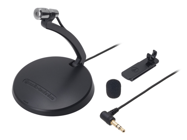 日本鐵三角Audio-Technica座式和領夾式兩用麥克風AT9931PC