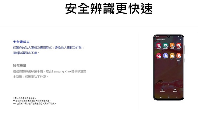 Samsung Galaxy A70 6GB/128GB 3200萬像素三鏡頭手機