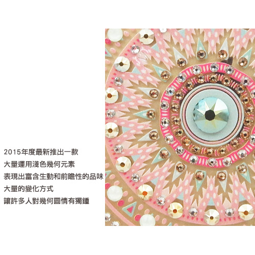 apbs iPhone XS Max 6.5吋施華彩鑽鋁合金屬框手機殼-滿版圖騰