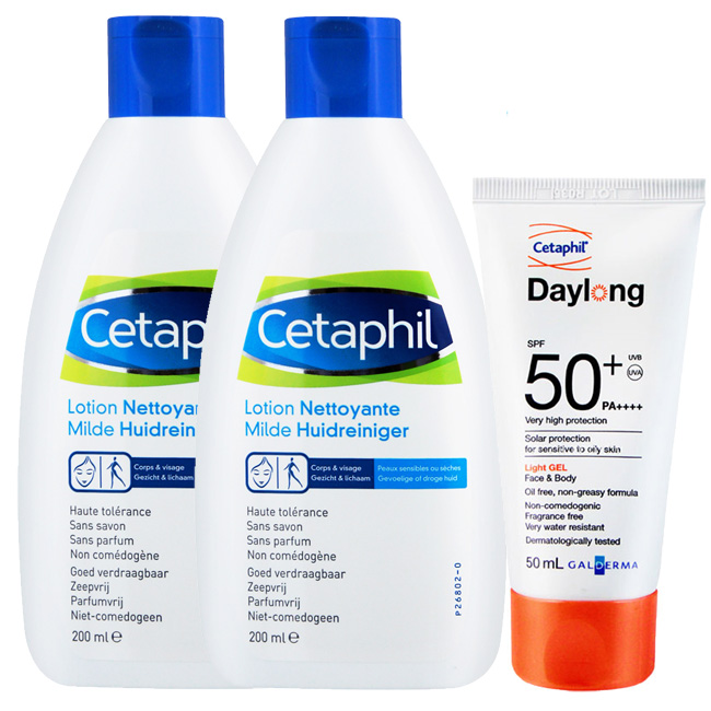 Cetaphil舒特膚 溫和潔膚乳200ml(買2送防曬50ml)