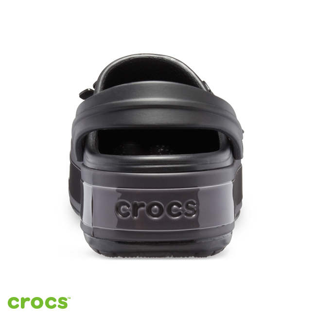 Crocs 卡駱馳 (中性鞋) 金屬花朵厚底卡駱班 205700-001