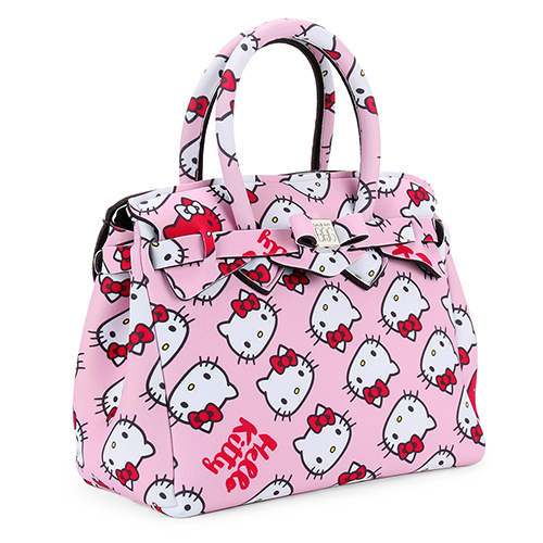 SAVE MY BAG Petite Miss系列Hello Kitty輕量托特包-粉紅色