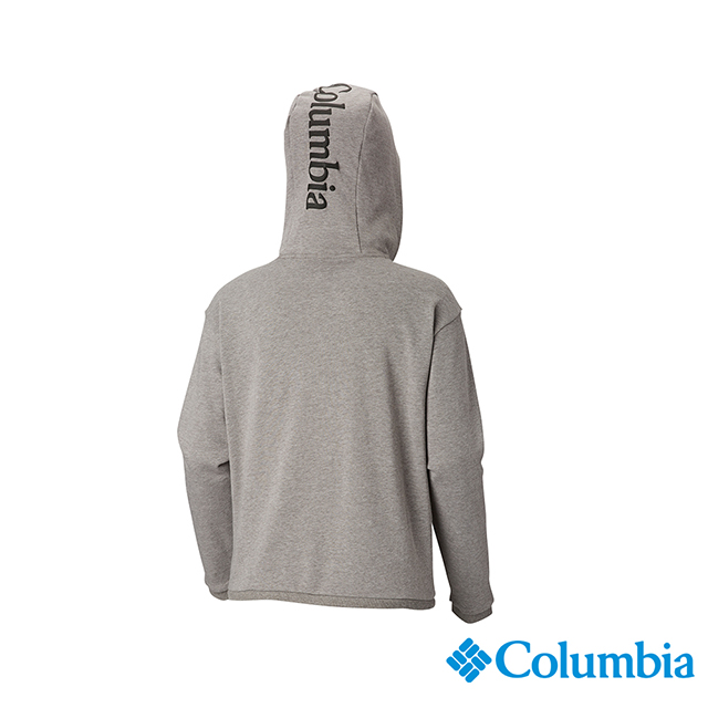Columbia 哥倫比亞 女款-UPF50棉質連帽上衣-灰色 UAR25610GY