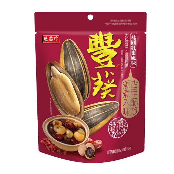 盛香珍 豐葵香瓜子-桂圓紅棗風味(150g)