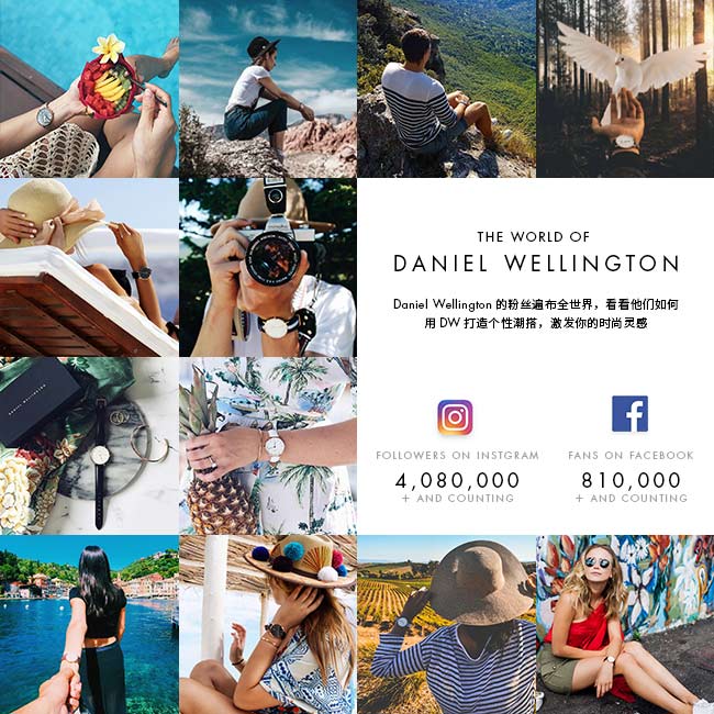 DW 手錶 官方旗艦店 36mm銀框 Classic 玫瑰紅織紋錶