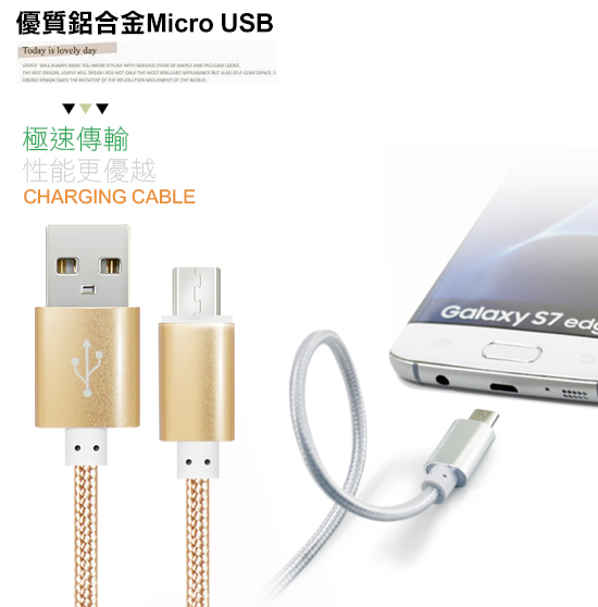 電池王 5V/ 2.4A輸出雙孔USB充電器+MICRO USB編織快速傳輸充電線