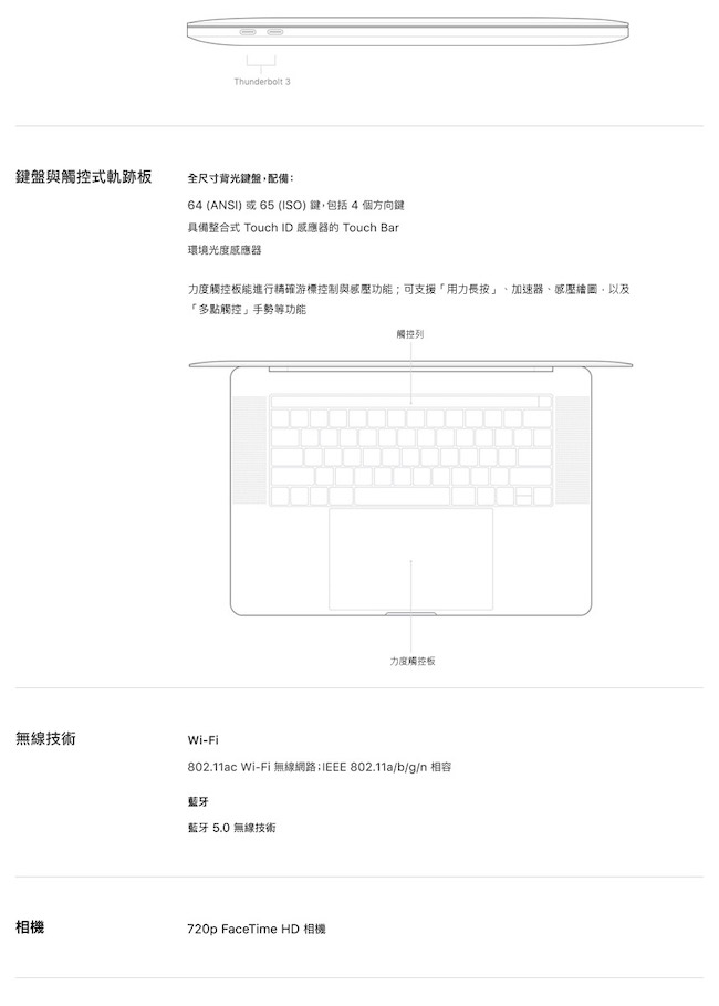 Apple MacBook Pro 第八代 15吋/i7 2.2GHz/16G/256G