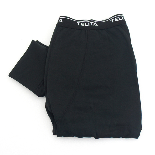 刷毛蓄熱保暖長褲/衛生褲-黑(超值3件組)TELITA