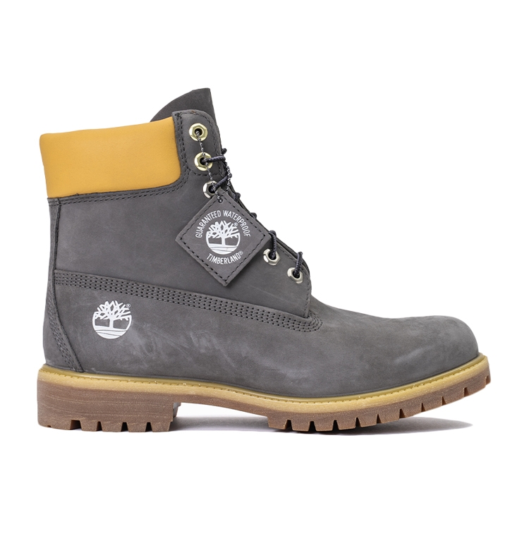 Timberland 男款灰色防水6吋靴|A6873033 | 靴子| Yahoo奇摩購物中心