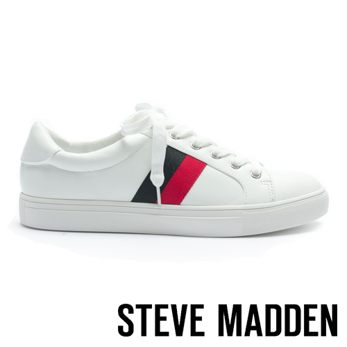 STEVE MADDEN-BERWICK 百搭休閒款男士低筒運動鞋-白色