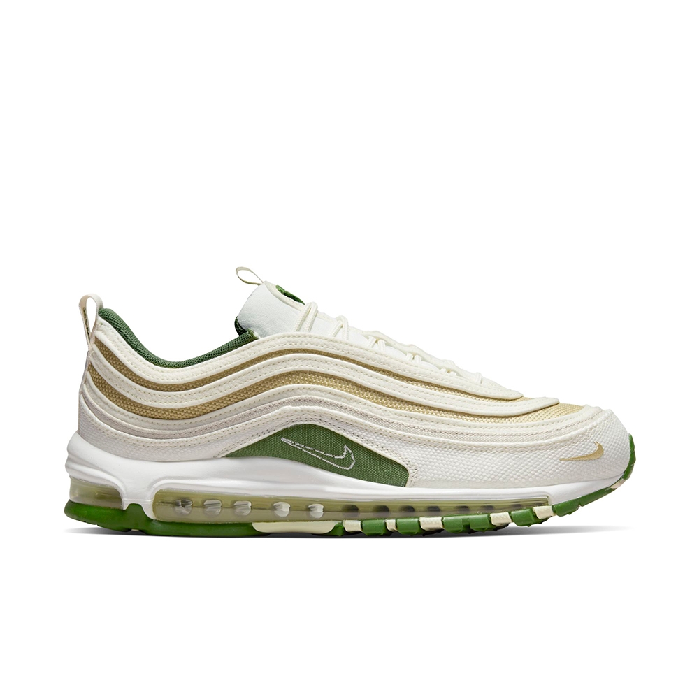 NIKE 耐吉慢跑鞋男鞋運動鞋氣墊緩震米綠DM8588-100 AIR MAX 97 SE