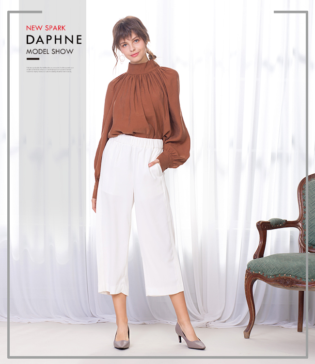 達芙妮DAPHNE 高跟鞋-簡約縫線個性斜跟高跟鞋-灰