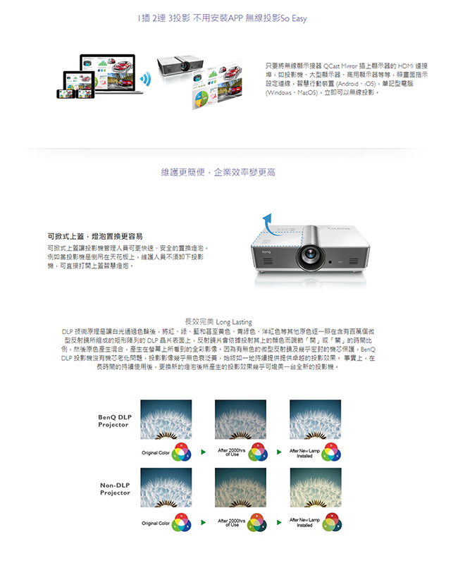 BenQ MH760 Full HD 高亮商用投影機(5000流明)