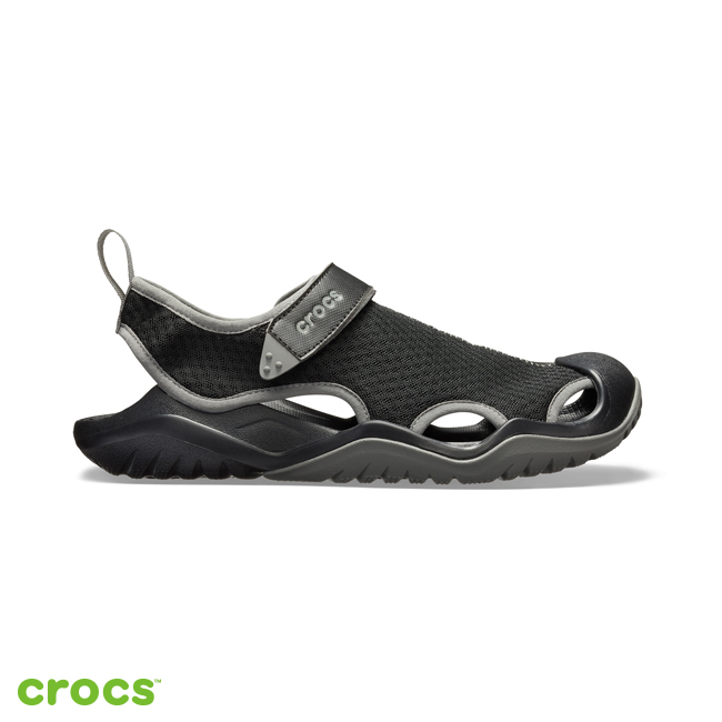 Crocs 卡駱馳 (男鞋) 激浪男士酷網涼鞋 205289-001