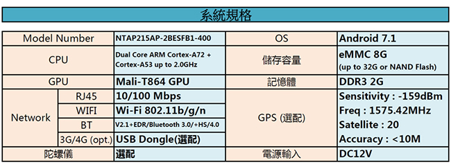 Nextech 21.5吋 室外型 Android 7.1 AIO觸控電腦