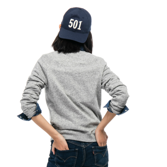 Levis 圓領大學T 女裝 LOGO