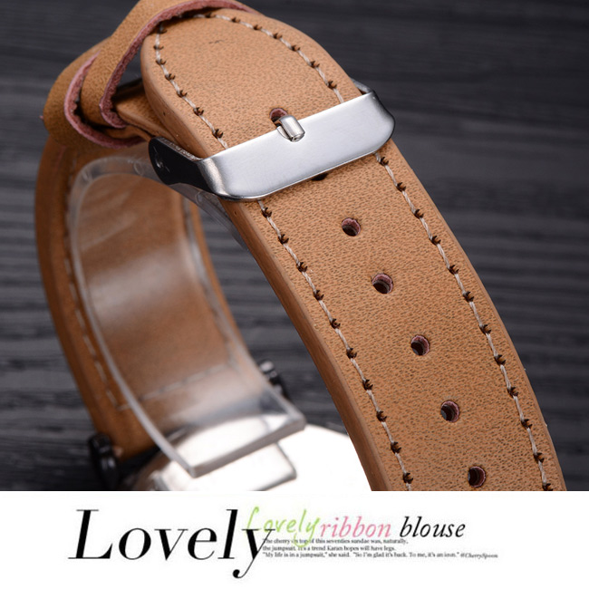 Watch-123 文青款黑色時尚簡約刻度手錶 (2色任選)